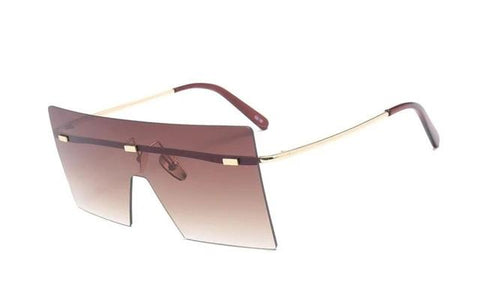 Oversized Brown Sunglasses